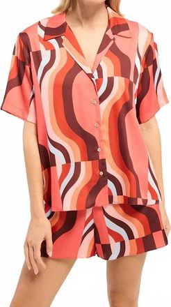 Misa Solange Top In Retro Riviera