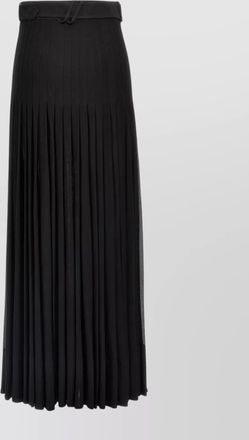 Burberry pleated skirt belted waist