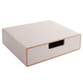 OEM Caja De Almacenamiento De Piel Sint&eacute;tica Y Mdf Para Documentos Y Material De Oficina, Organizador De Escritorio, Secretaria De Oficina: Sistema De Alm