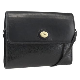 Dior Pre-owned Vintage Schoudertas - Dames - Pre-owned - Zwart - Maat: ONE Size Leer