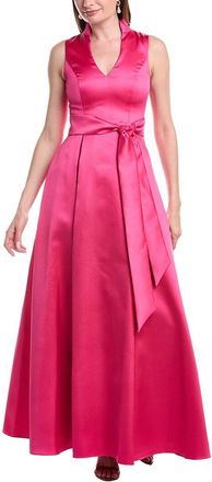 Adrianna Papell Mikado Tie Front Dress