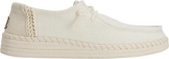 HeyDude Wendy Espadrille Woven, Women Slip-On Shoes, White, W7