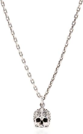 Emanuele Bicocchi skull pendant necklace - unisex - Sterling Silver - One Size