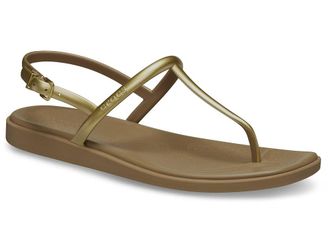 Crocs Miami Thong Sandals Womens Sandals Sepia Metallic : 11 M, Rubber/Synthetic