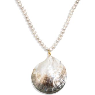 Electric Picks Shelly Necklace in Gold at Nordstrom