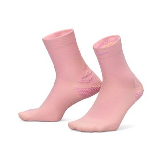 Nike Unisex Run Lightweight Running Micro-Crew Socks (1 Pair) in Orange | IB6114-800