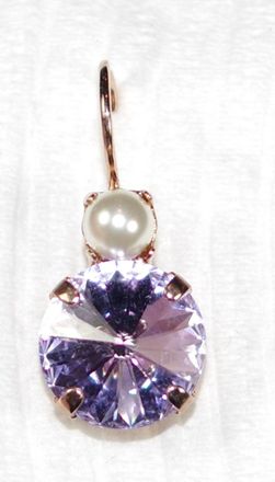 Mariana Womens Romance Earrings In Pear Purple