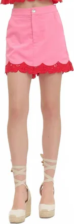 Entro Flirt Factor Skort In Pink