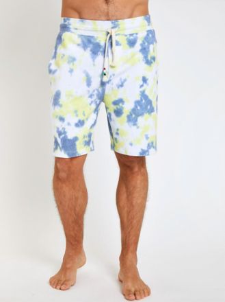 Sol Angeles Mens Pull On Shorts In Citron Marble