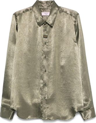 Martine Rose Camicia in raso - Verde