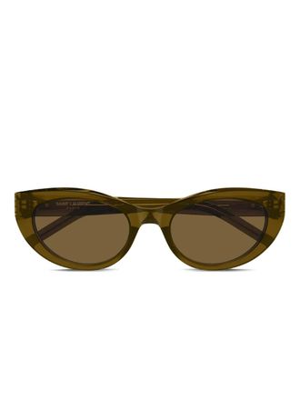 Saint Laurent Eyewear Occhiali da sole cat-eye - Marrone