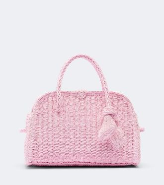 Jacquemus Bolso bowling Turismo Small de rafia
