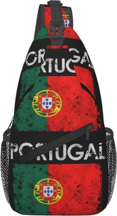 Generic Vintage Portuguese Portugal Flag Cross Body Bag Anti Theft Crossbody Bag Adjustable Backpack For Casual Women Traveling