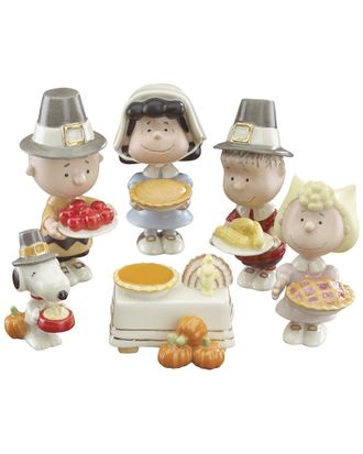 Lenox Peanuts Thanksgiving 6Pc Figurine Set