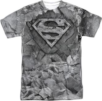 Gildan Superman Rock & Rumble Short Sleeve Adult Poly Crew Tee / T-Shirt