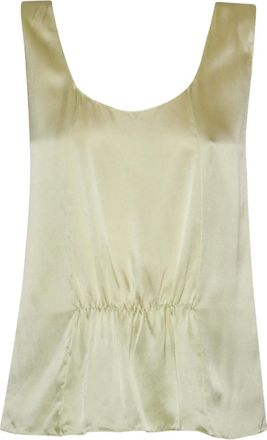 The Row Dinara gathered-detailed top - Green