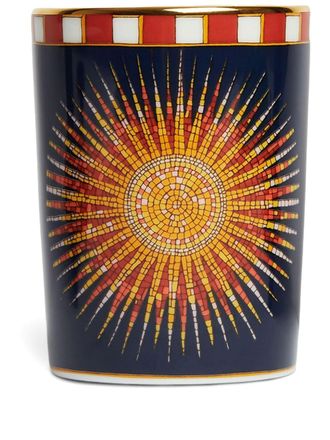 La DoubleJ Tazza con stampa geometrica (8cm) - Blu