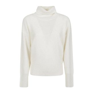 Fabiana Filippi Truien & Vesten, Dames, Wit, S, Turtle Neck Sweater
