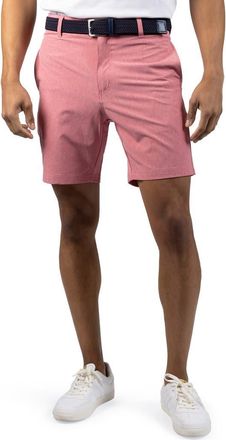 Tailorbyrd Grid Performance Shorts in Sunwashed Red at Nordstrom Rack, Size 38