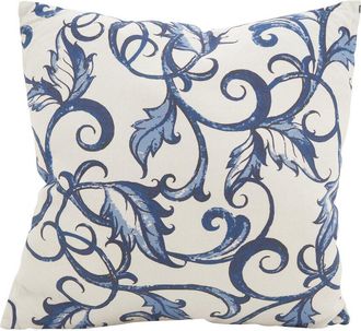Saro Lifestyle Printed Leaf & Vine Pillow