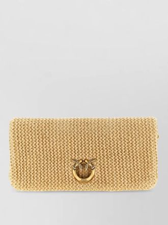 Pinko love bag click soft horizontal chain clutch
