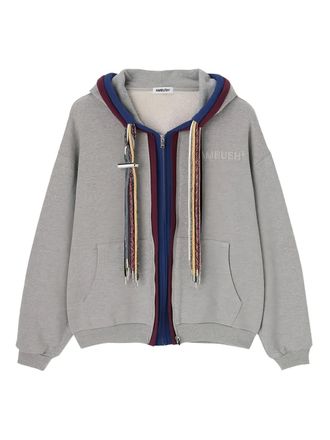 AMBUSH Felpa con cappuccio e zip - Grigio
