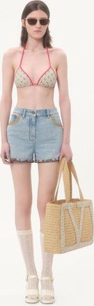 Valentino Bikini In Lycra Stampa Gelatini Con Pois Donna BETULLA/MULTICOLOR XL