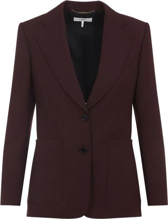 Chlo&eacute; Wollen Jas - Dames - Blazers - Paars - 4XS - Wol - Jassen