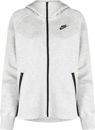 Nike Zip-up Lichtgrijze Hoodie