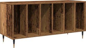 vidaXL Record Cabinet Artisan oak 100 x 38 x 48 cm Engineered Wood Vidaxl