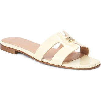 Bruno Magli Fina Slide Sandal in Butter Patent at Nordstrom, Size 10.5