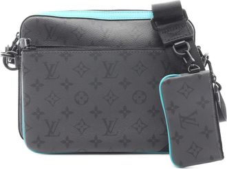Louis Vuitton 2021-2025 Monogram Eclipse Trio Messenger crossbodytas - Grijs