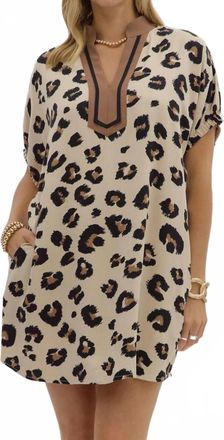 Entro Imogen Spotted Mini Dress In Leopard