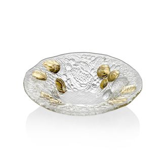 IVV Plate, A night in Palmira, gold decoration cm 24