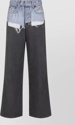 Acne Studios bicolor denim wide-leg jeans
