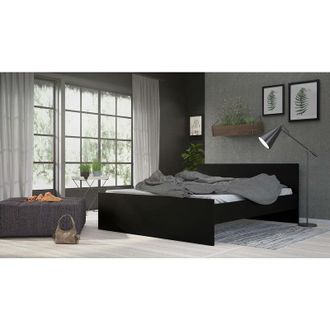 Dmora Marco Dmora Para Cama Doble, Color Negro, 166 X 80 X 206,6 Cm, Con Embalaje Reforzado