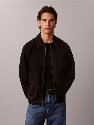 Calvin Klein Jeans Calvin Klein Mens Matte Canvas Jacket - Black - 2XL