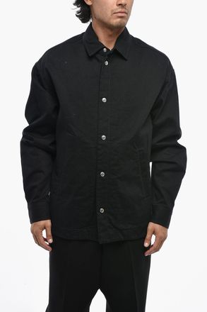 Dsquared2 ICON Dark-Wash Denim Jacket with Embossed Logo Dsquared2
