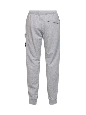 Stone Island Organic Cotton Fleece Joggers - Gray