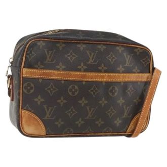 Louis Vuitton Pre-owned Cross Body Bags, female, Brown, Size: ONE SIZE Pre-owned Canvas Cross Body Bag
