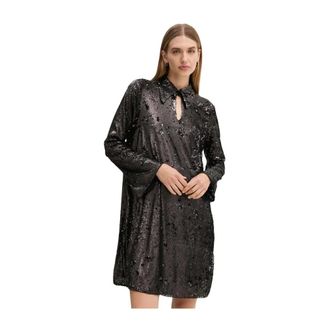 Bruuns Bazaar Kleedjes, Dames, Zwart, S, Polyester, Moea BBUriela Jurk