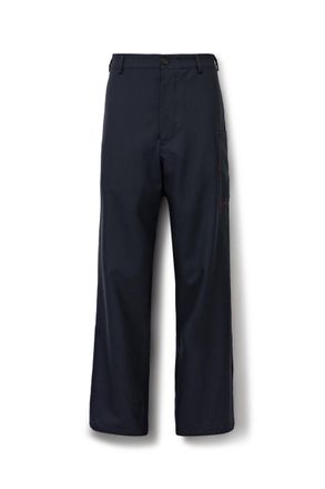 Marni Straight-Leg Embroidered Virgin Wool Trousers