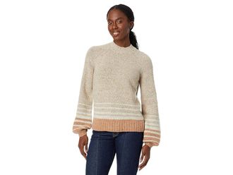 Smartwool Cozy Lodge Ombre Sweater Womens Clothing Oat Heather : LG, Nylon
