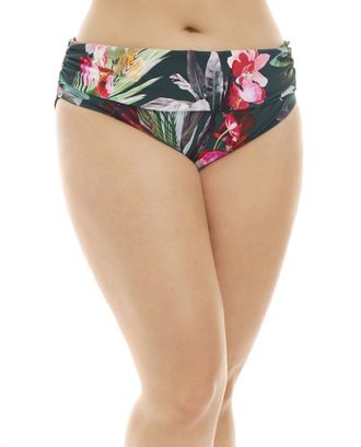 La Blanca Shirred Hipster Tankini Bottom - Plus Size In Beyond The Jungle