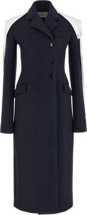 Ferragamo Double-Breasted Wool Coat, Brand Size 44 ( US Size 10 )