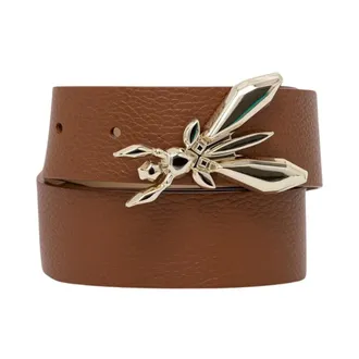 Patrizia Pepe Low-rise Fly Belt - Dames - Accessoires - Bruin - Maat: M Leer