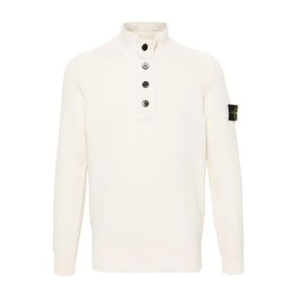 Stone Island Beige Sweater Collectie - Heren - Coltruien - Beige - S - Truien & Vesten