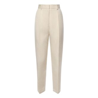 Jacquemus Dames, Broeken, Beige, Maat: XS Katoen