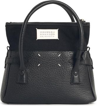 Maison Margiela east West Black Leather Bag