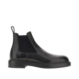 Emporio Armani Leather Beatles ankle boots Man 10